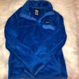 Blue Patagonia Fleece Pullover